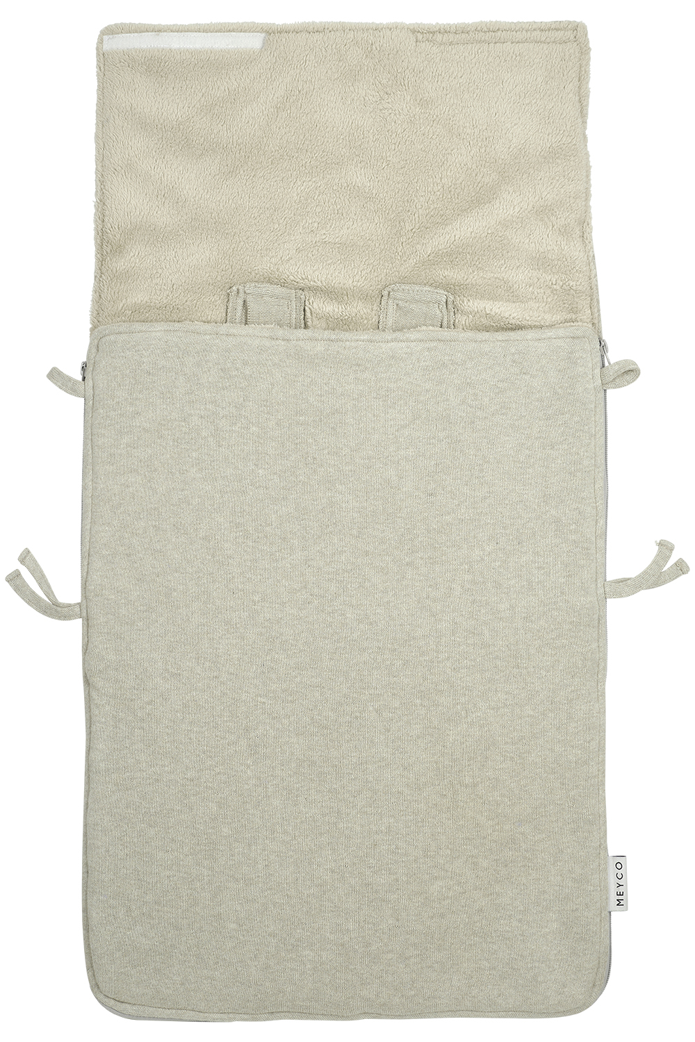 Voetenzak Knit Basic - sand melange - 40x82cm