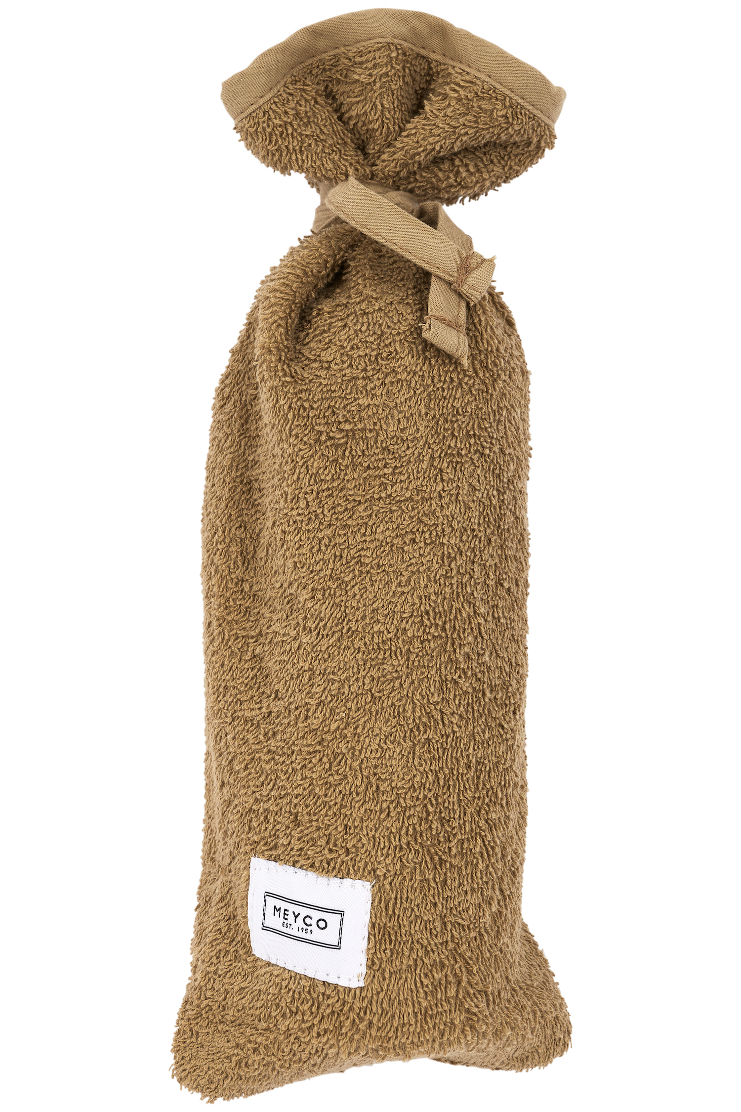 Hot water bottle cover terry Uni - toffee