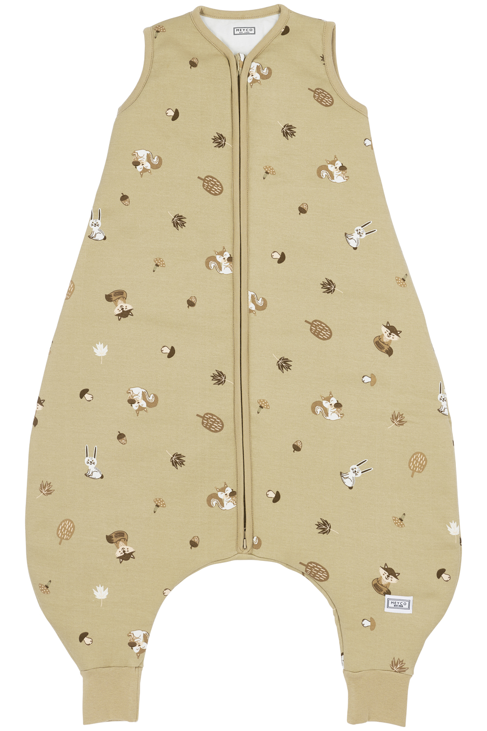 Baby winter sleep overall jumper Forest Animals - sand - 104cm