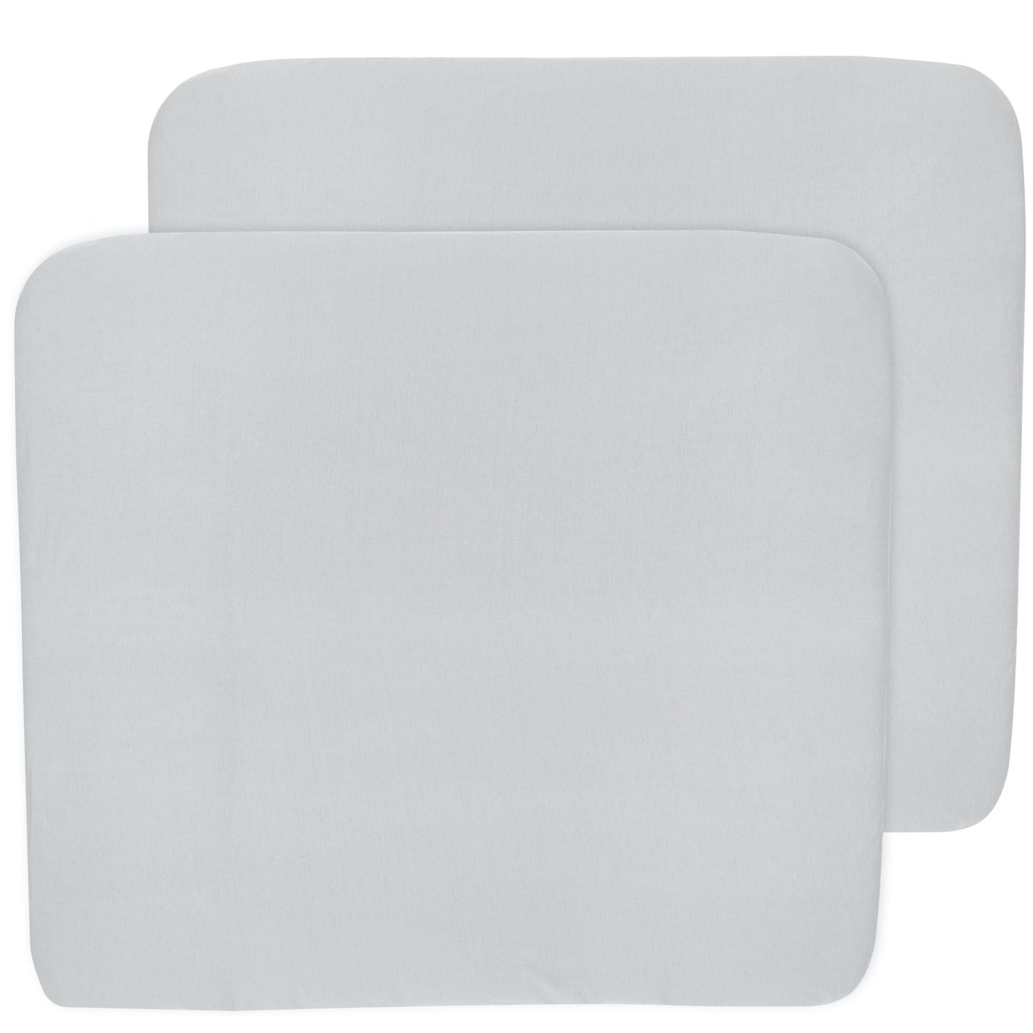 Changing mat cover 2-pack Uni - light grey - 85x75cm