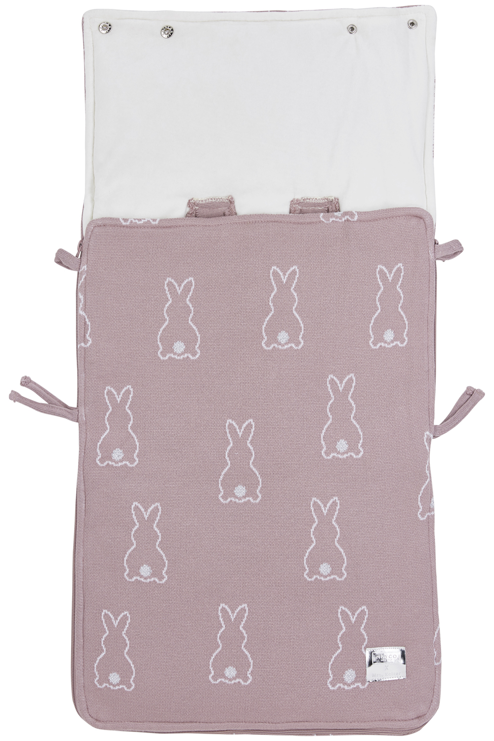 Voetenzak Rabbit - lilac - 40x82cm