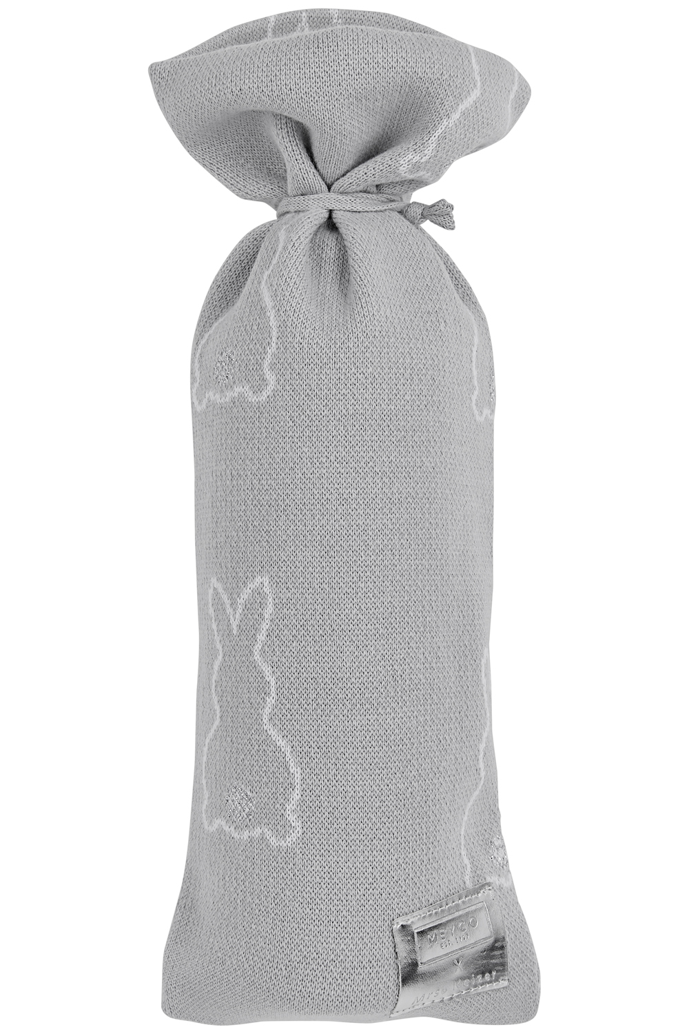 Hot water bottle cover Rabbit - silver