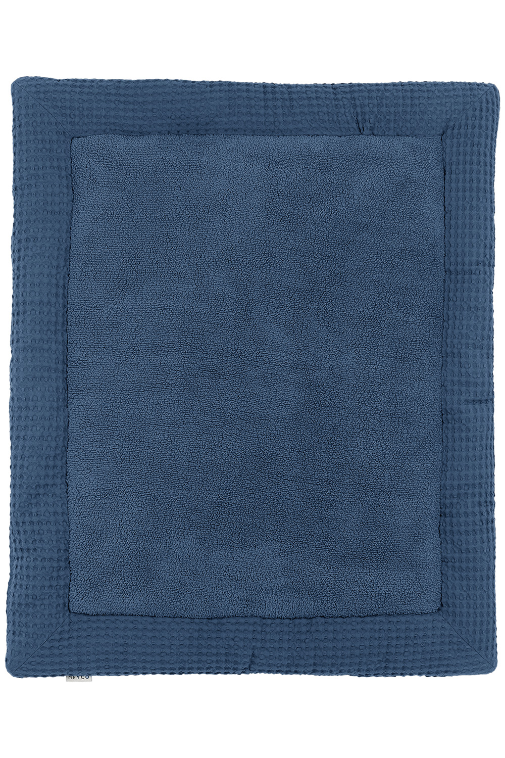 Laufgittereinlage Waffel Teddy - indigo - 80x100cm