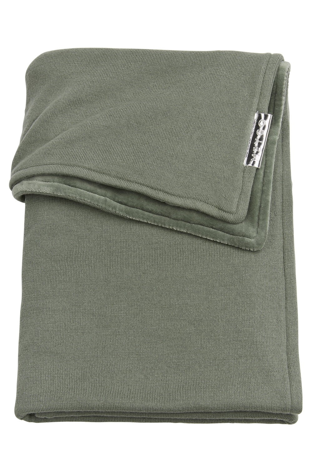 Wiegdeken Velvet Knit Basic - Forest Green - 75x100cm