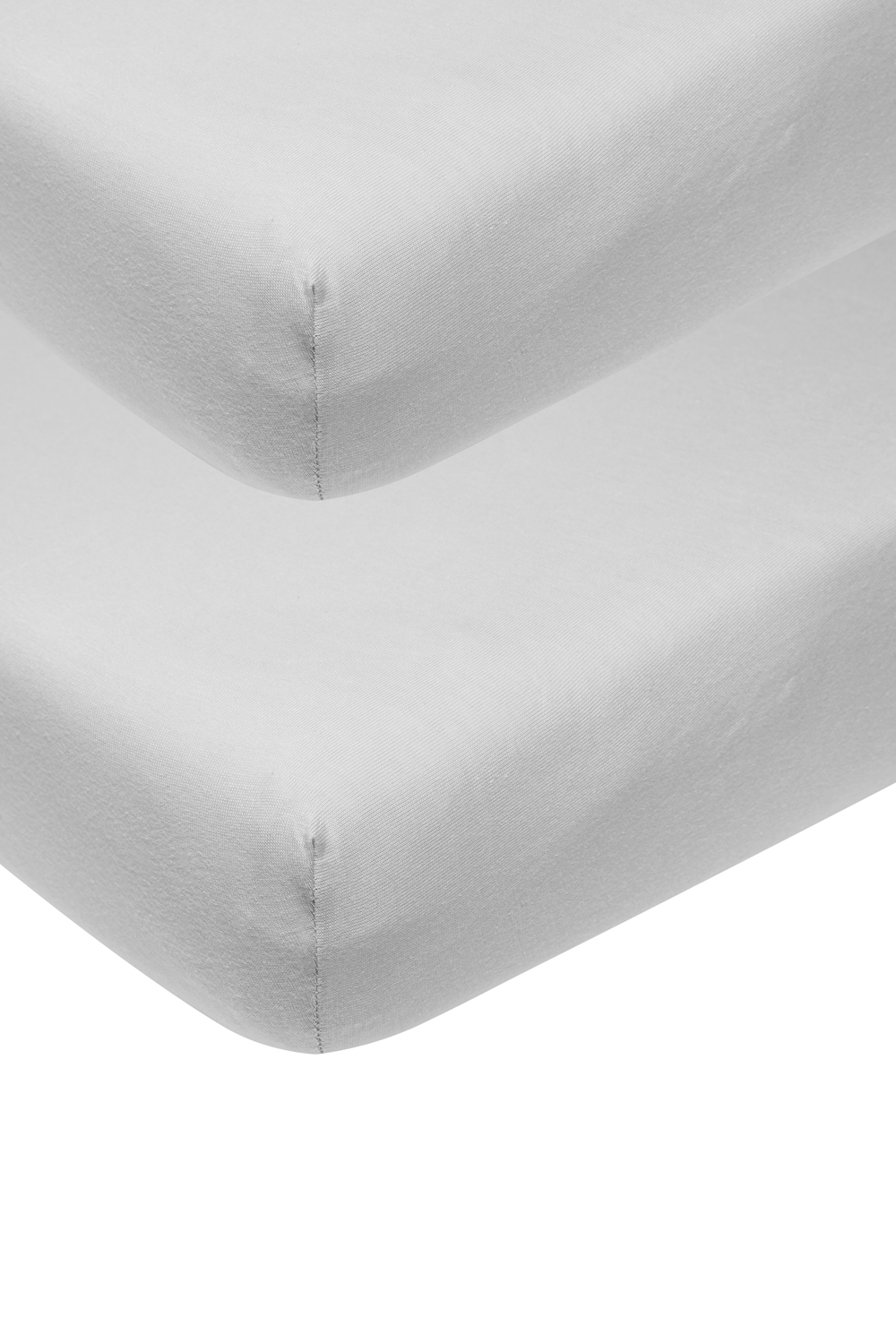 Jersey Hoeslaken 2-Pack - Lichtgrijs - 70x140/150cm