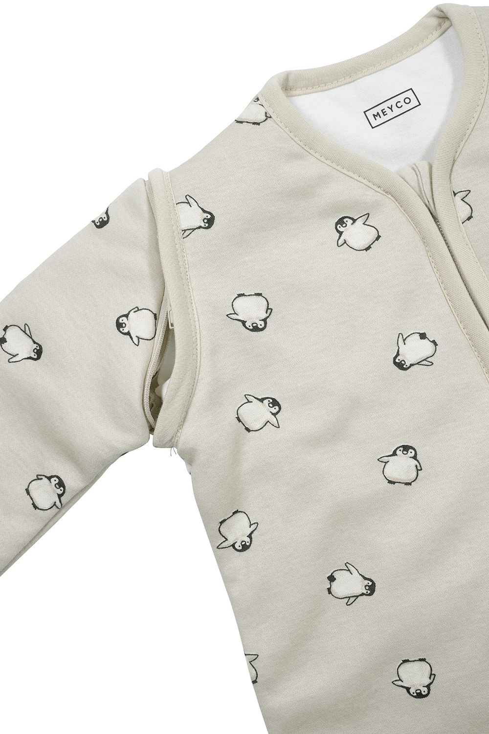 Babyschlafsack mit abnehmbaren Ärmeln Penguin - soft sand - 110cm - 2.5 TOG