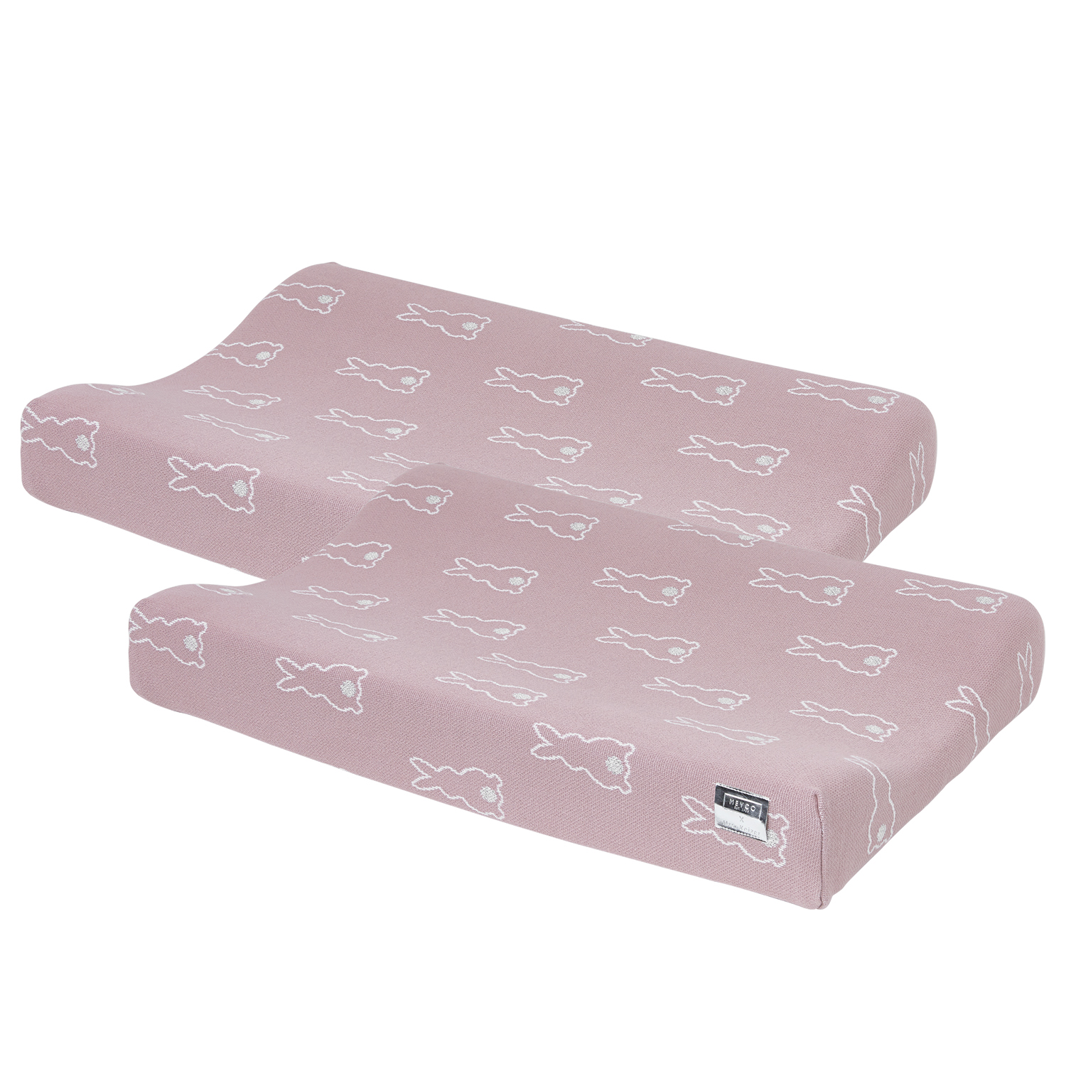 Changing mat cover 2-pack Rabbit - lilac - 50x70cm