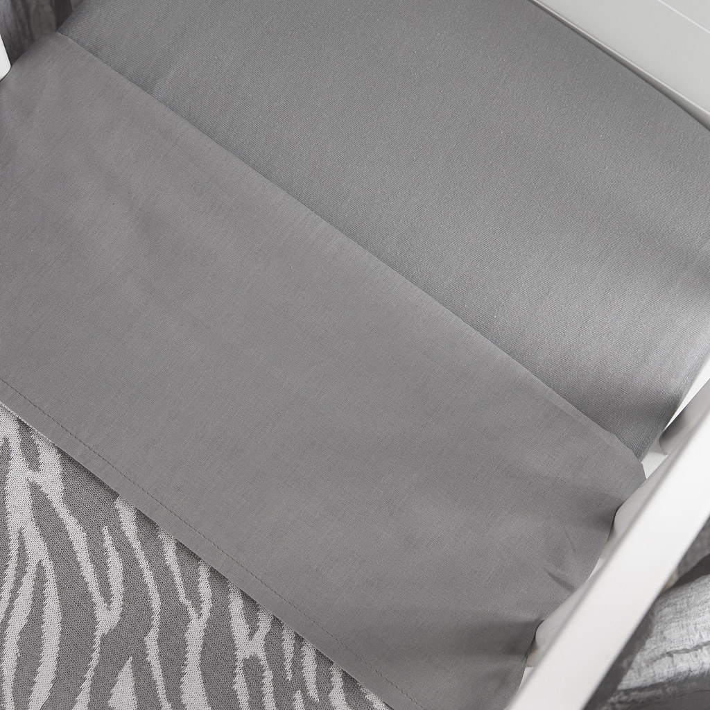 Ledikant laken 2-pack Uni - grey/light grey - 100x150cm