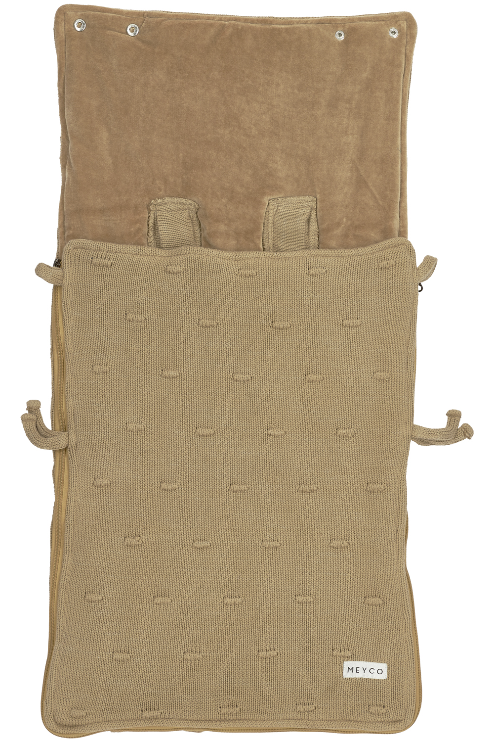 Footmuff Knots - taupe - 40x82cm