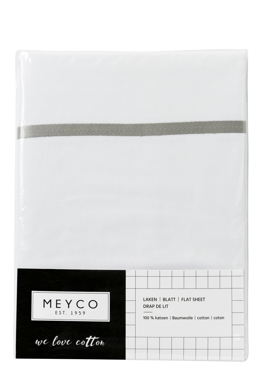 Wieglaken Bies - grey - 75x100cm - 0.3 TOG