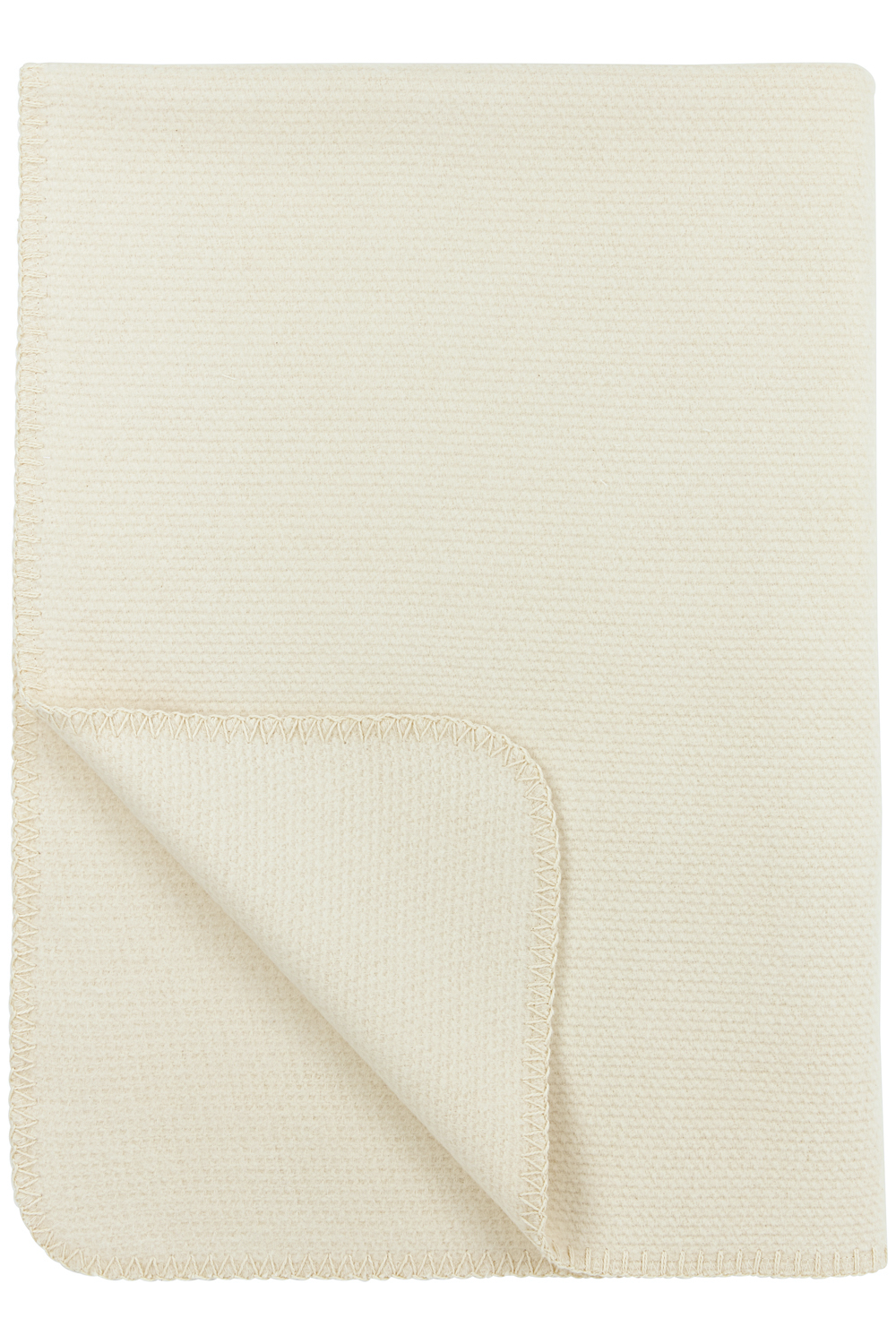 Crib bed blanket biological Pique - natural - 75x100cm