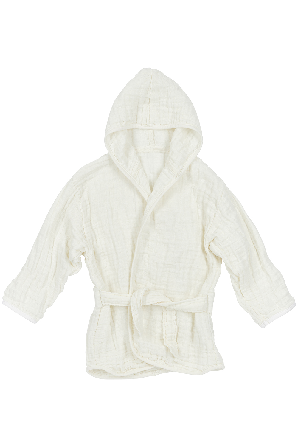 Bathrobe pre-washed muslin Uni - offwhite - 74/80