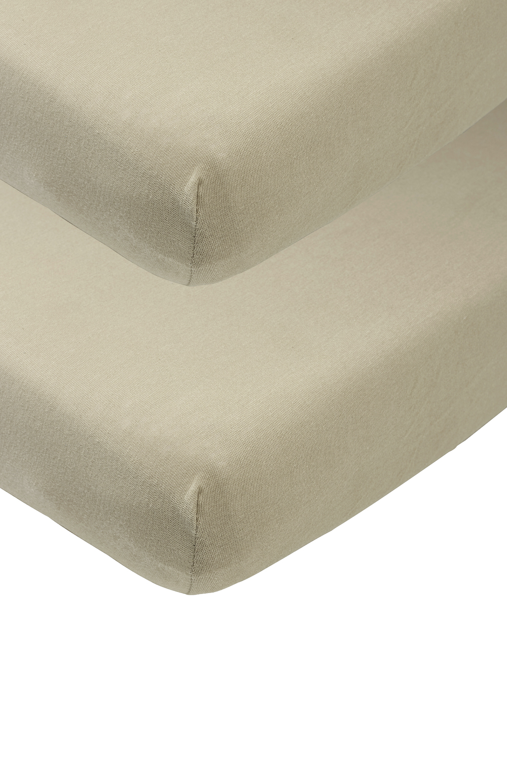 Fitted sheet juniorbed 2-pack Uni - taupe - 70x140/150cm