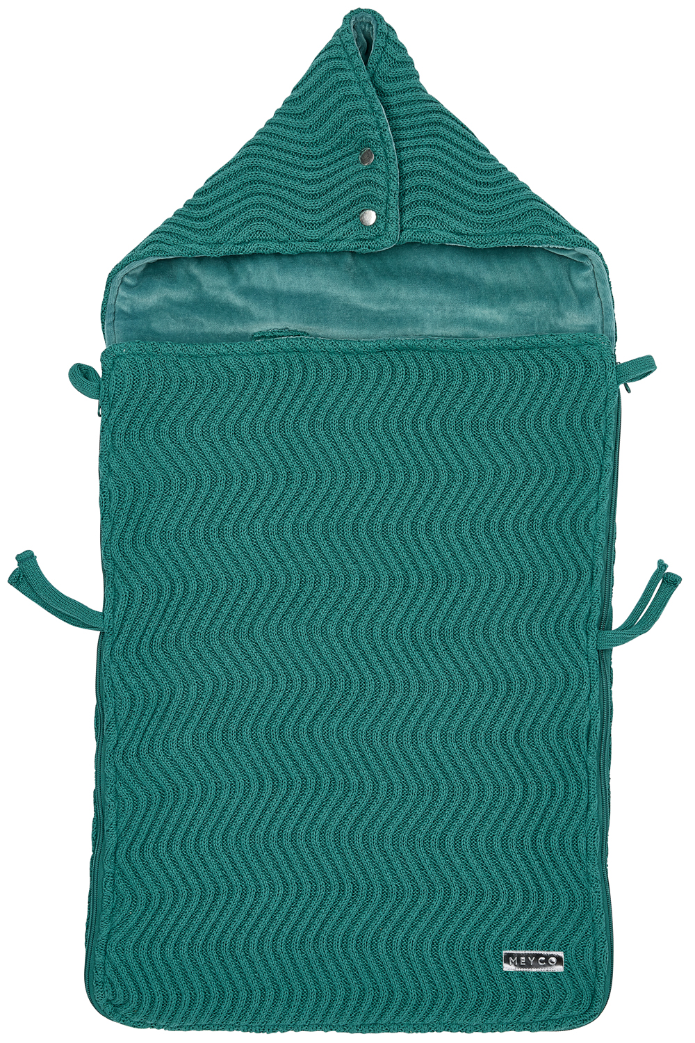 Fußsack Waves - emerald green - 40x82cm