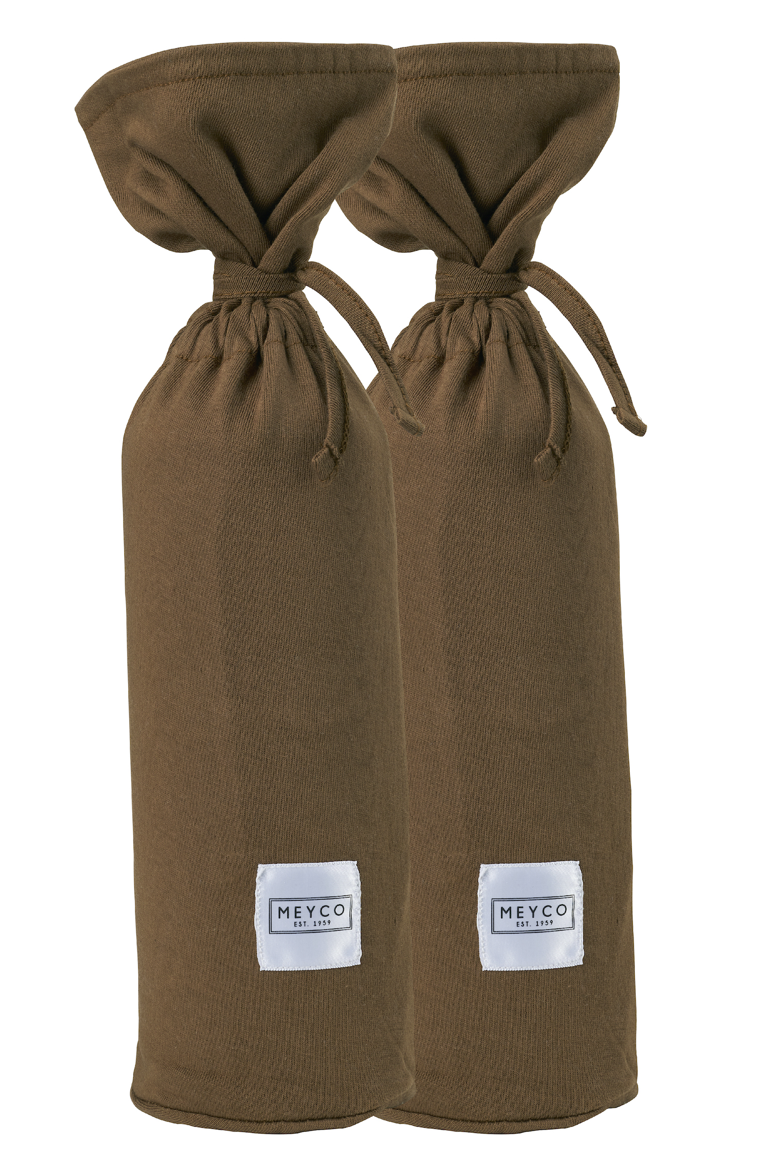 Hot water bottle cover 2-pack Uni - chocolate
