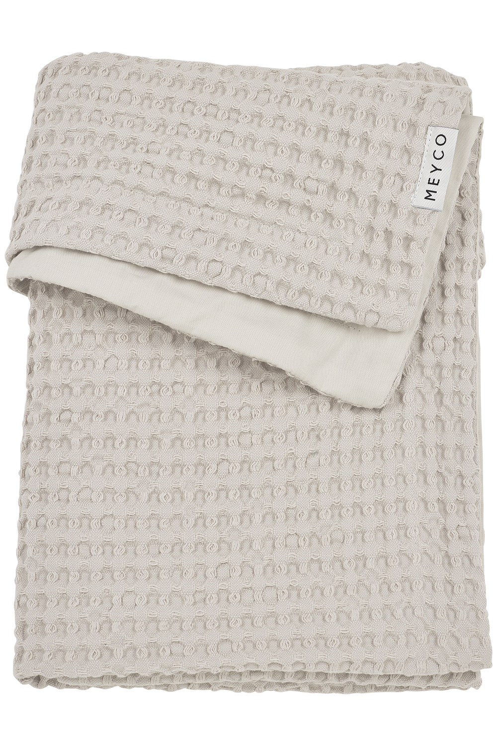 Cot bed blanket Waffle Cotton - greige - 100x150cm