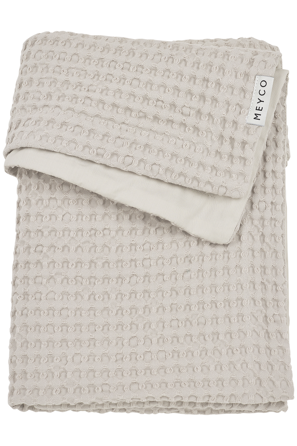 Babydecke groß Waffle Cotton - greige - 100x150cm