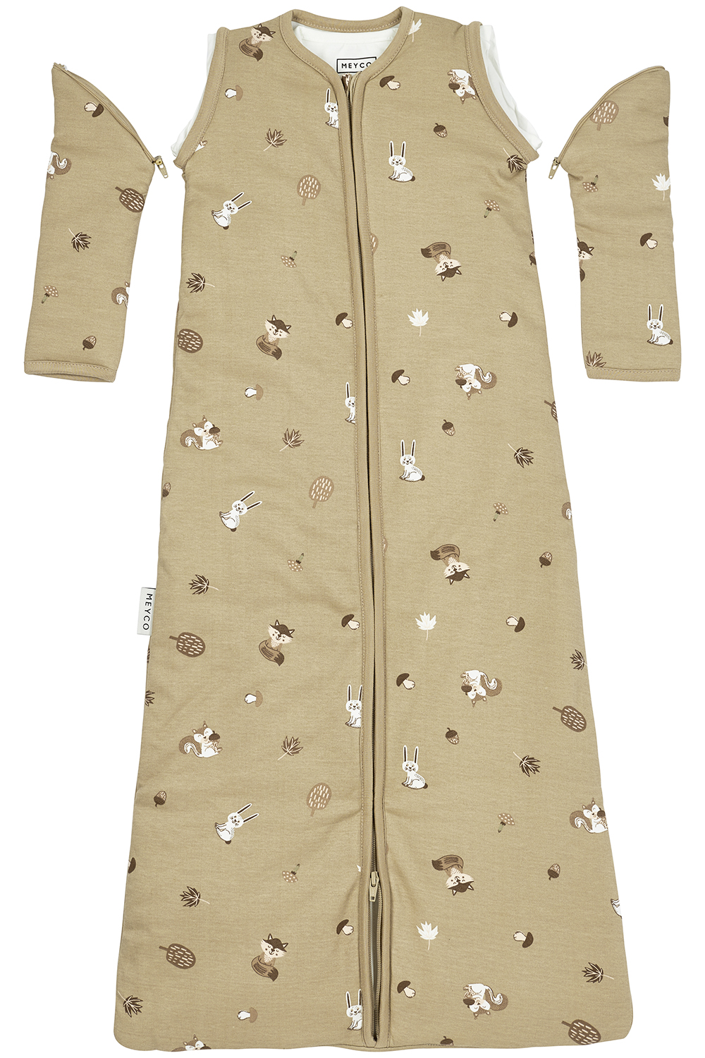 Baby slaapzak 4 seizoenen Forest Animals - sand - 3.0 TOG