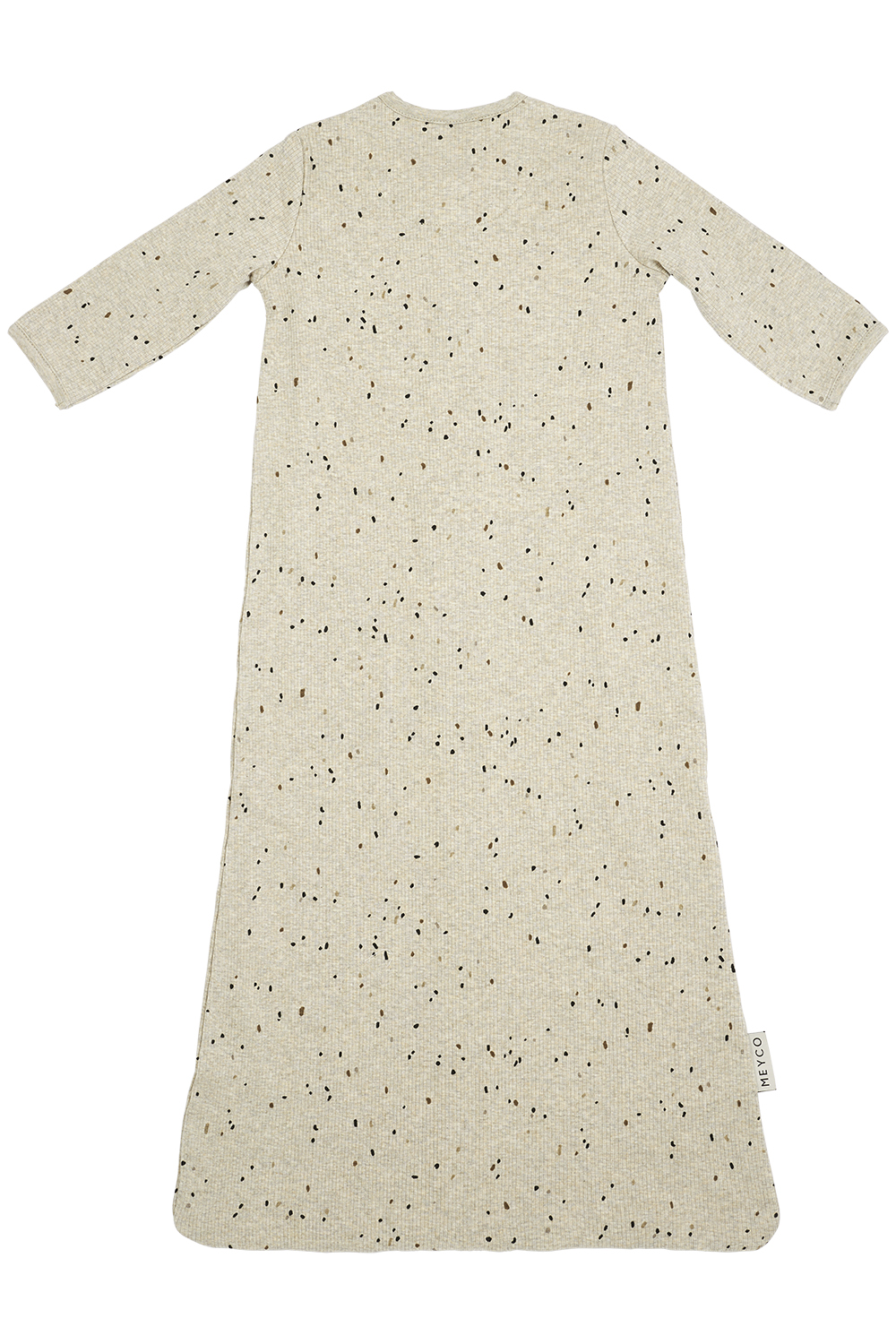Baby slaapzak met mouwen Rib Mini Spot - sand melange - 70cm - 1.0 TOG