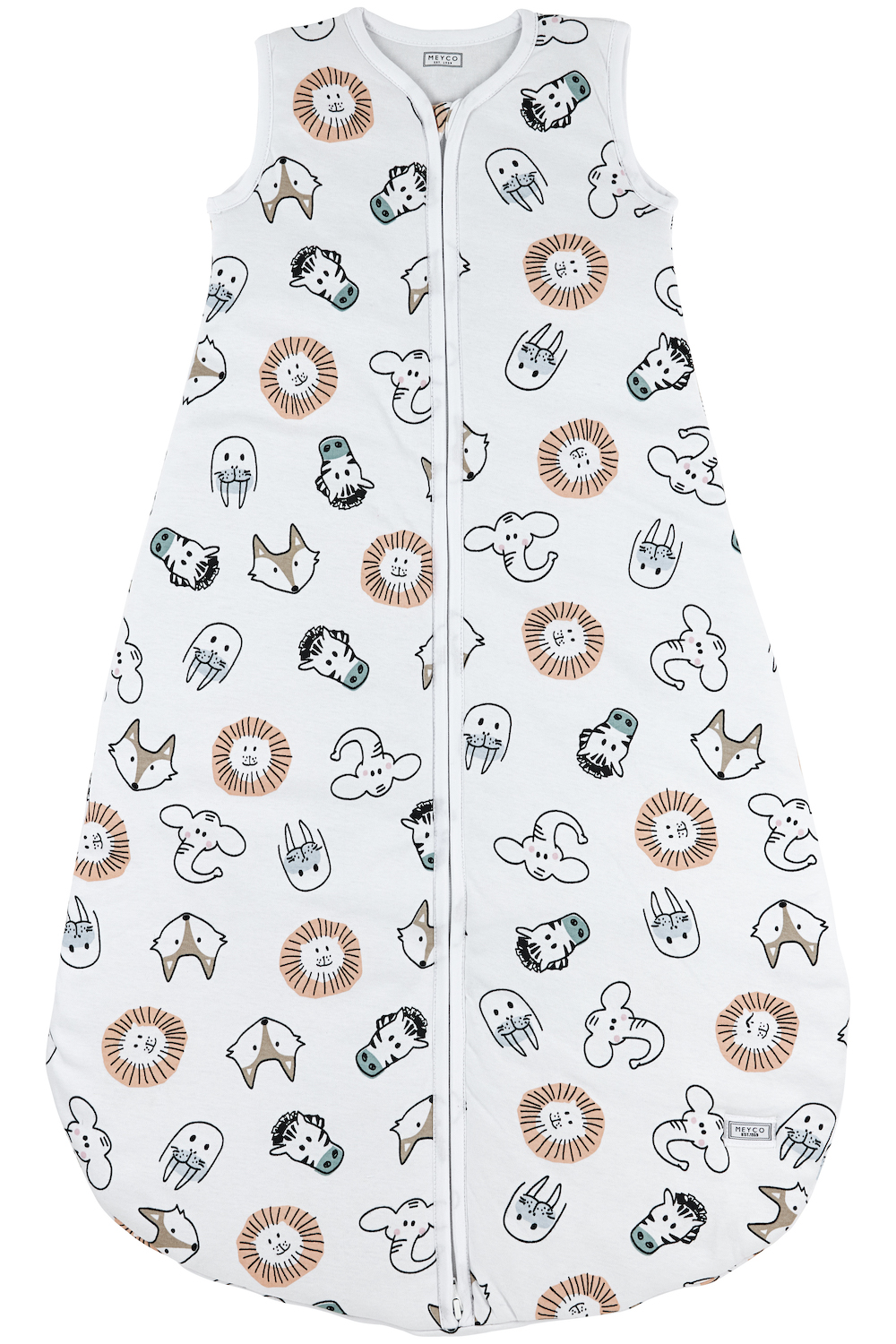 Baby slaapzak rond gevoerd Animal - multicolour - 98cm - 2.0 TOG