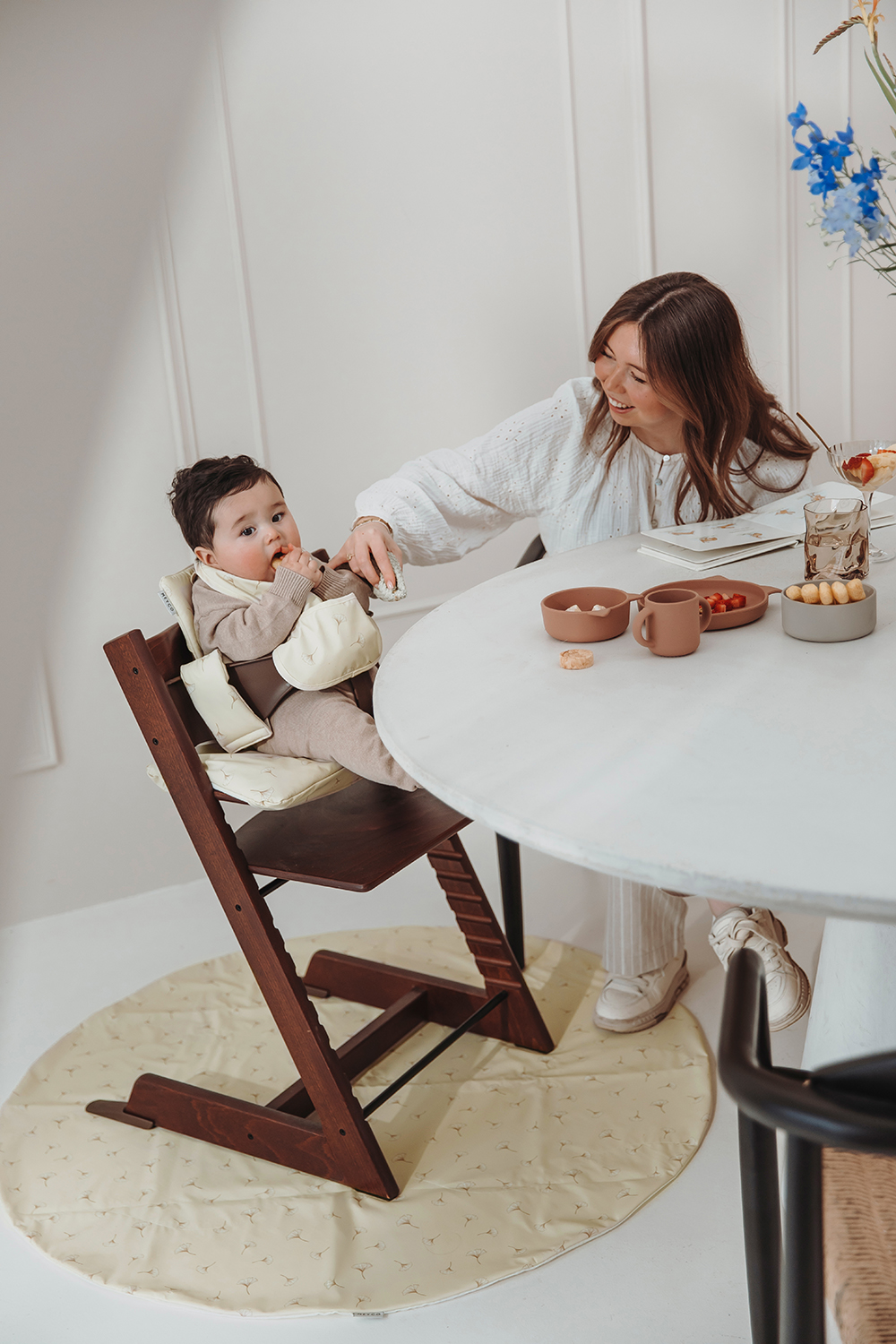 Highchair cushion for growth chair Ginkgo - soft sand