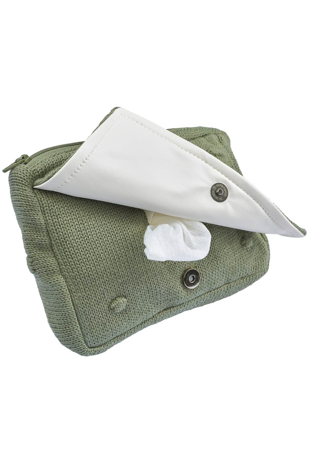 Wipes pouch Mini Knots - forest green