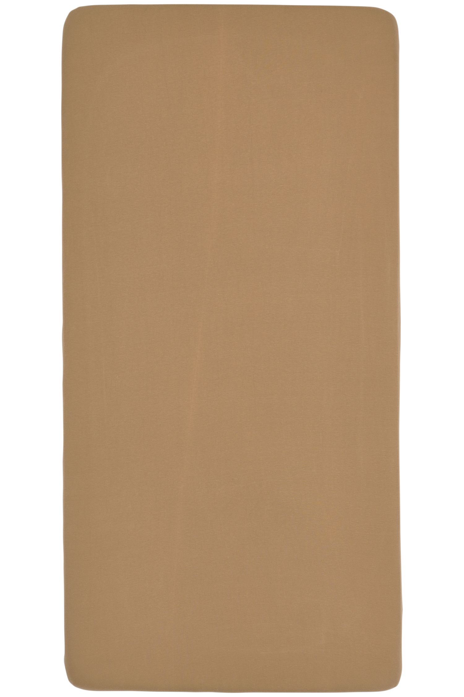 Hoeslaken eenpersoonsbed Uni - toffee - 90x210/220cm