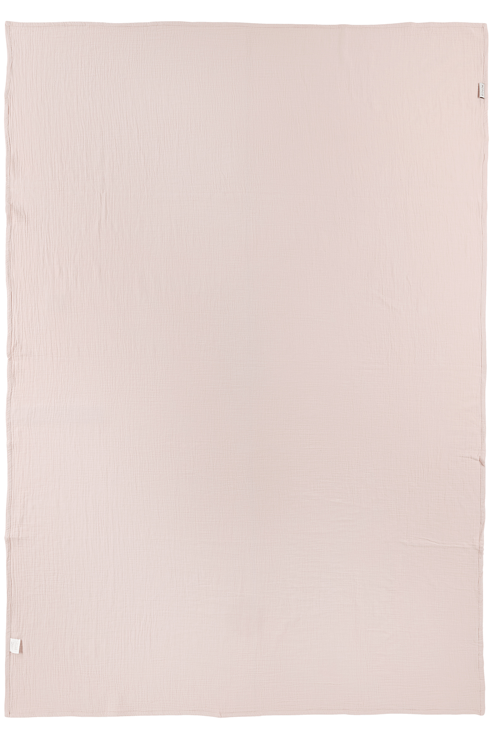 Decke pre-washed musselin Uni - soft pink - 140x200cm