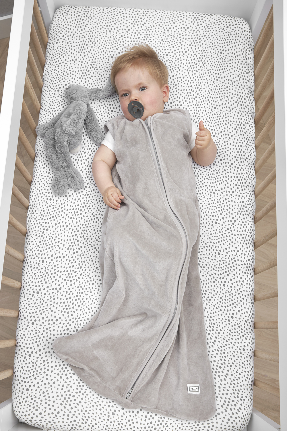 Babyslaapzak Velvet - Lichtgrijs - 110cm