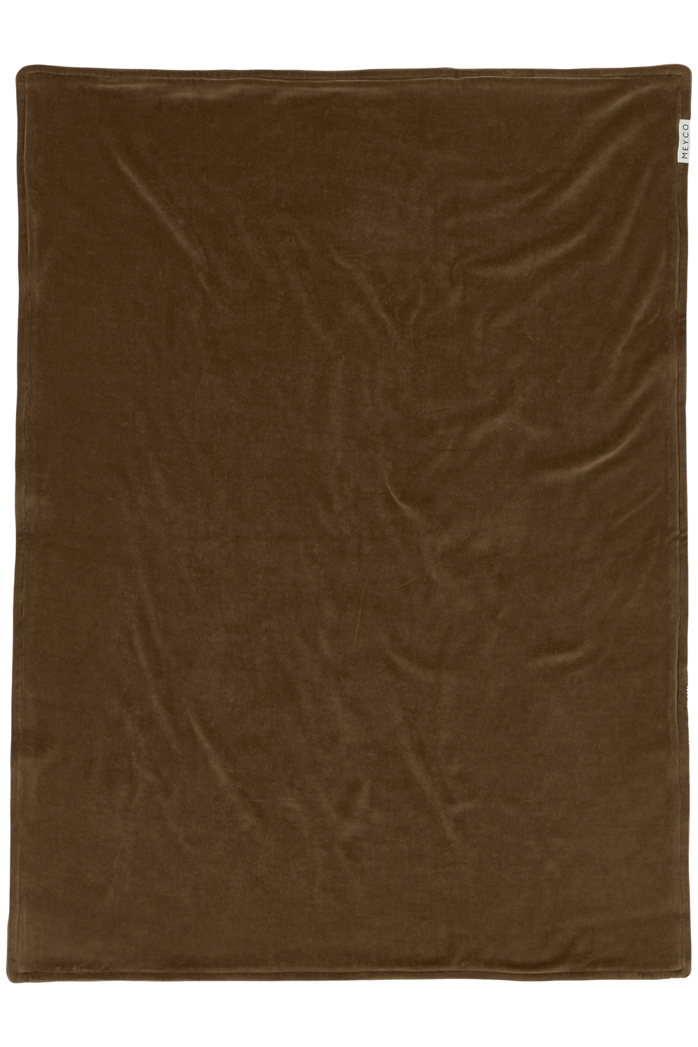 Ledikant deken Knit Basic velvet - chocolate - 100x150cm