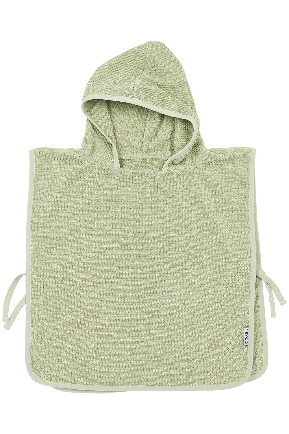 Bath poncho Popcorn - soft olive - 1-3 years