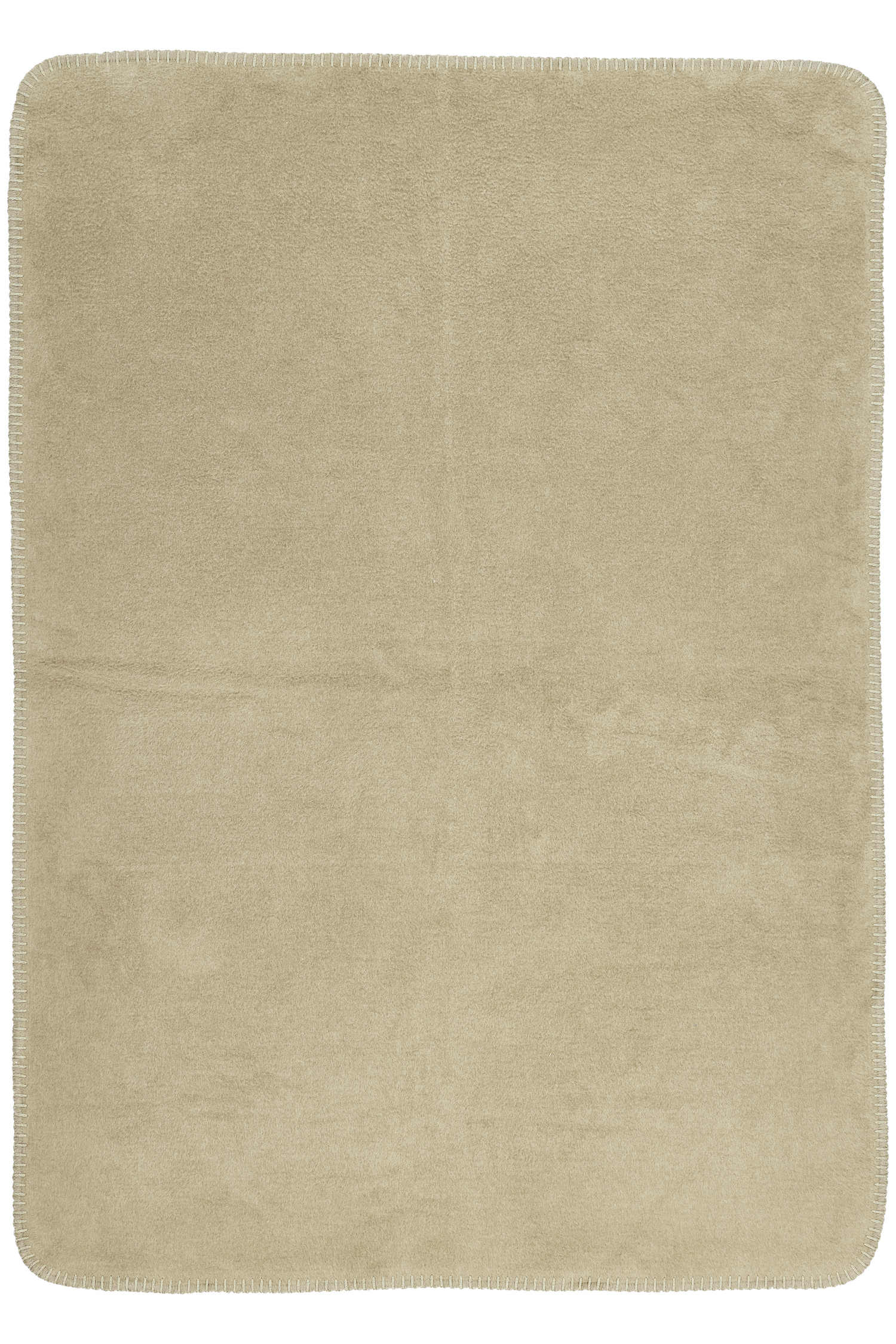 Ledikant deken Double Face - taupe/offwhite - 100x150cm