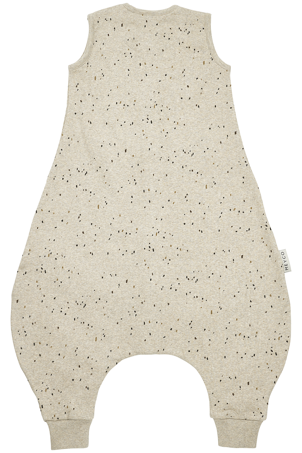 Baby summer sleep overall jumper Rib Mini Spot - sand melange - 104cm