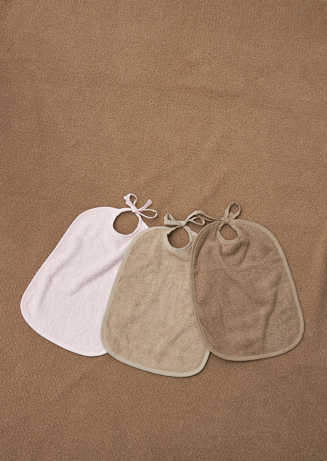 Bib 2-pack terry Uni - sand