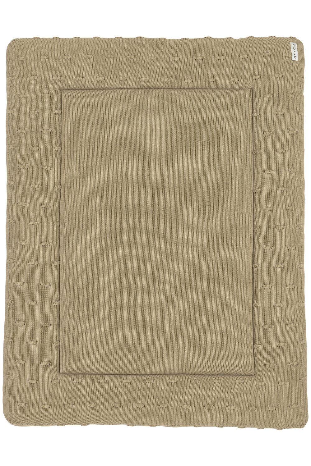 Playpen mattress Knots - taupe - 77x97cm