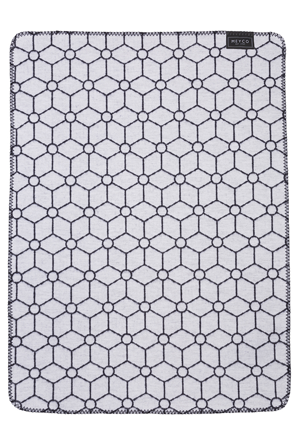 Biologische Flanel Wiegdeken Honeycomb - Jeans - 75x100cm