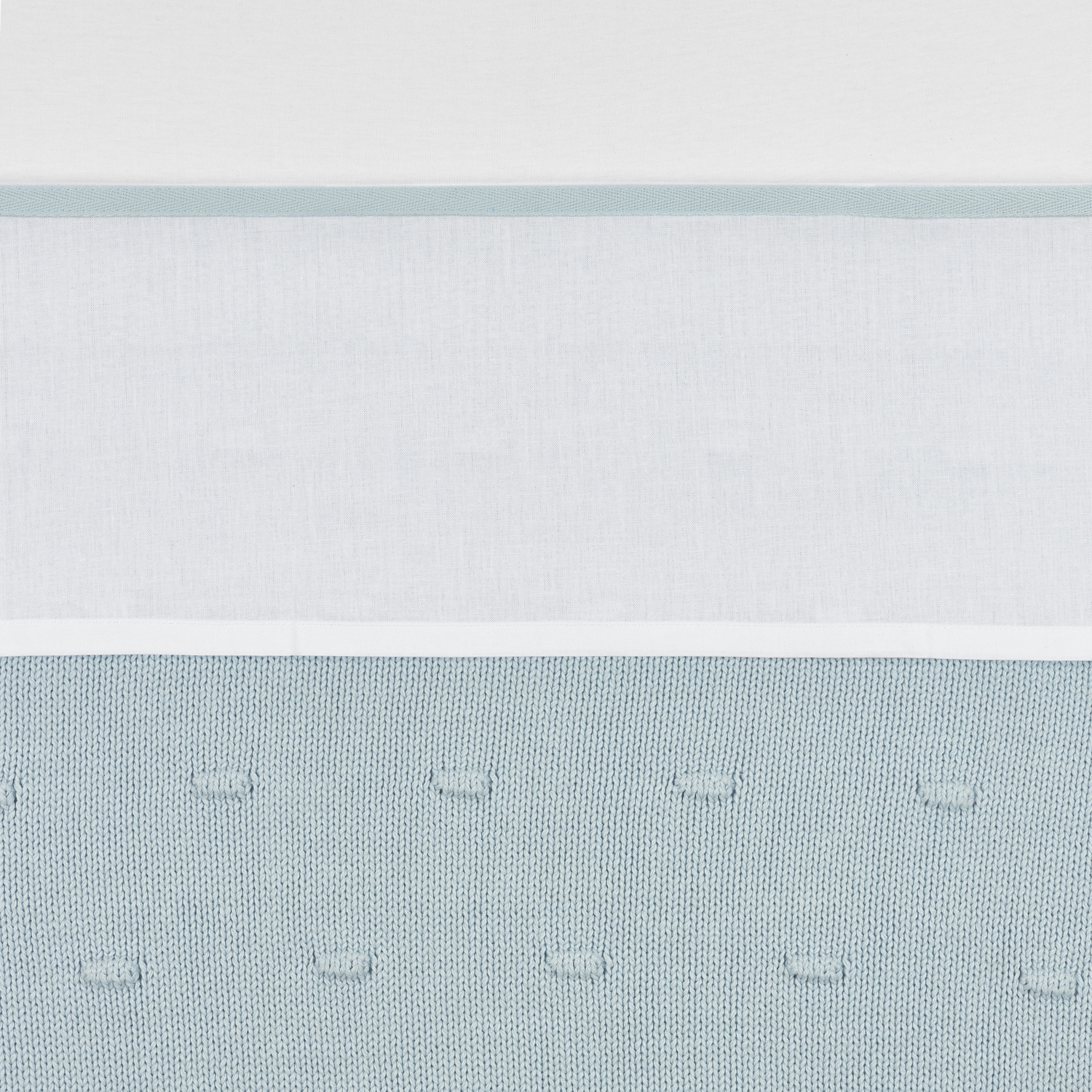 Ledikant laken Bies - light blue - 100x150cm