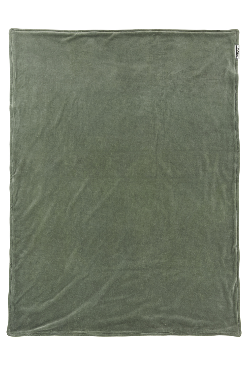 Ledikant deken Knit Basic velvet - forest green - 100x150cm