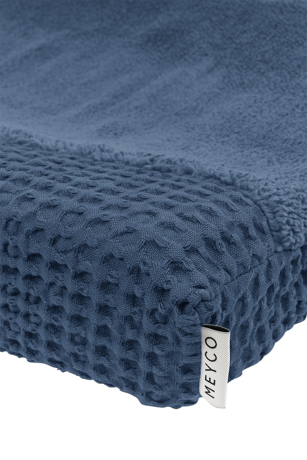 Changing mat cover Waffle Teddy - indigo - 50x70cm