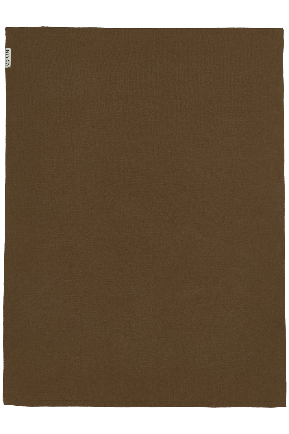 Wiegdeken Knit Basic - chocolate - 75x100cm