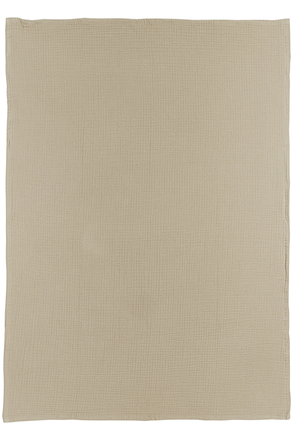 Ledikant laken pre-washed hydrofiel Uni - sand - 100x150cm - 0.3 TOG