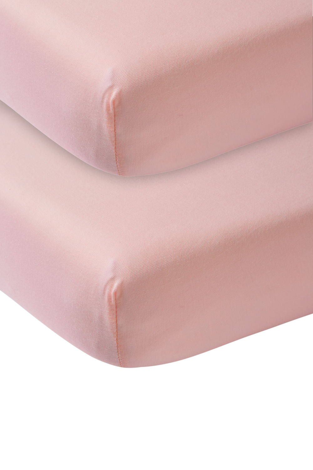 Fitted sheet crib 2-pack Uni - old pink - 40x80/90cm