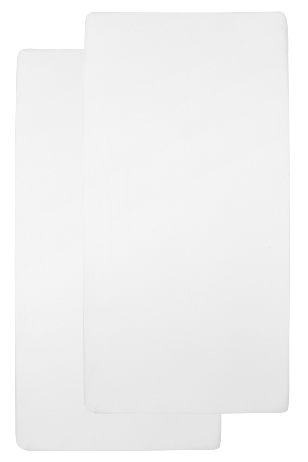 Hoeslaken wieg 2-pack Uni - white - 40x80/90cm