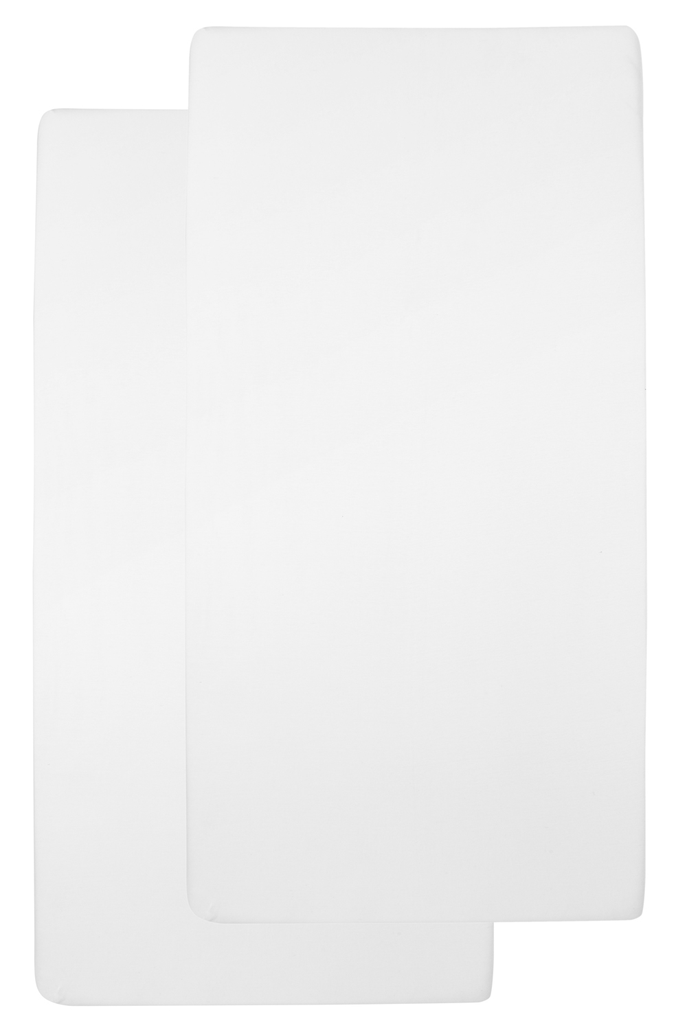 Fitted sheet co-sleeper 2-pack Uni - white - 50x90cm