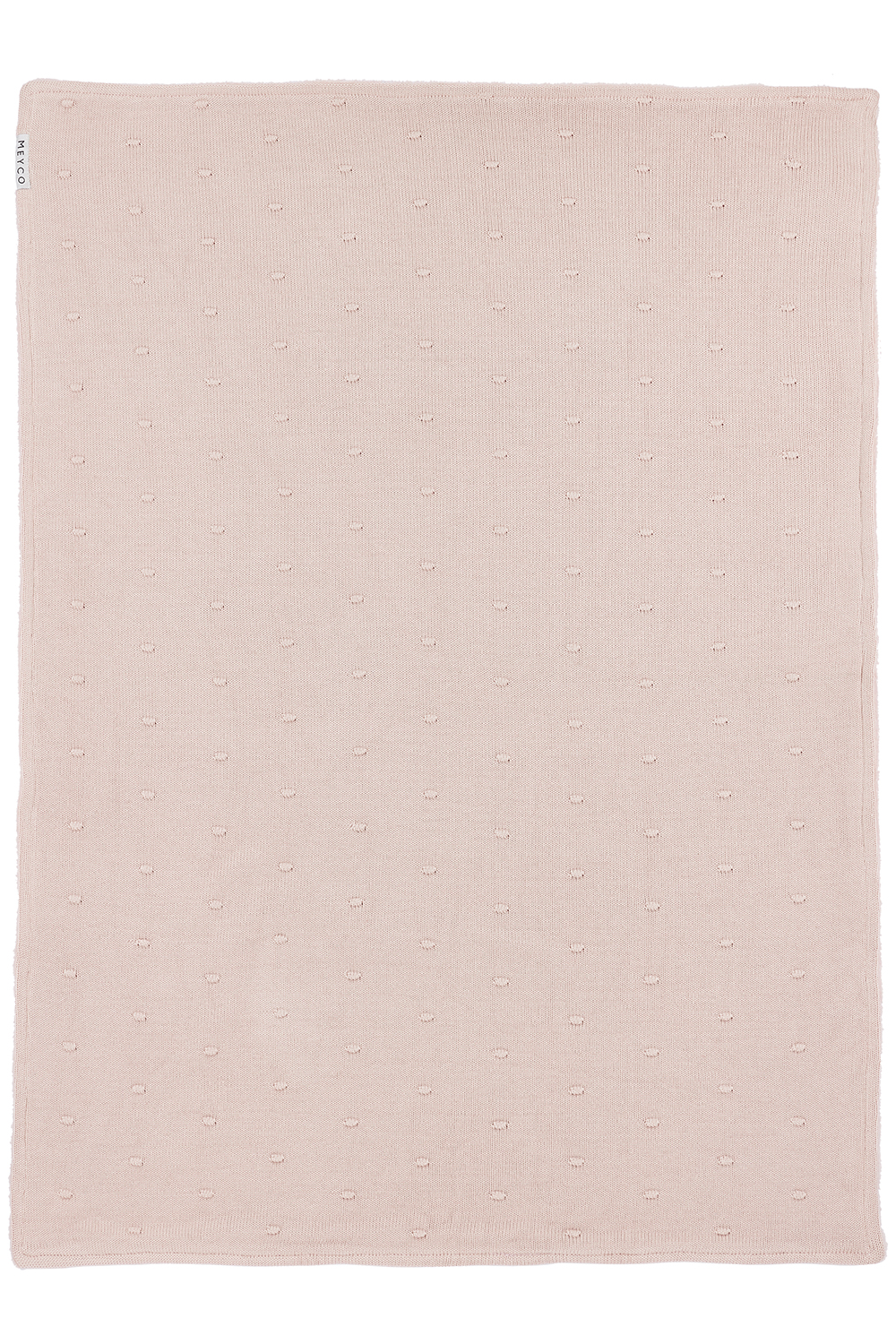 Ledikant deken Mini Knots teddy - soft pink - 100x150cm