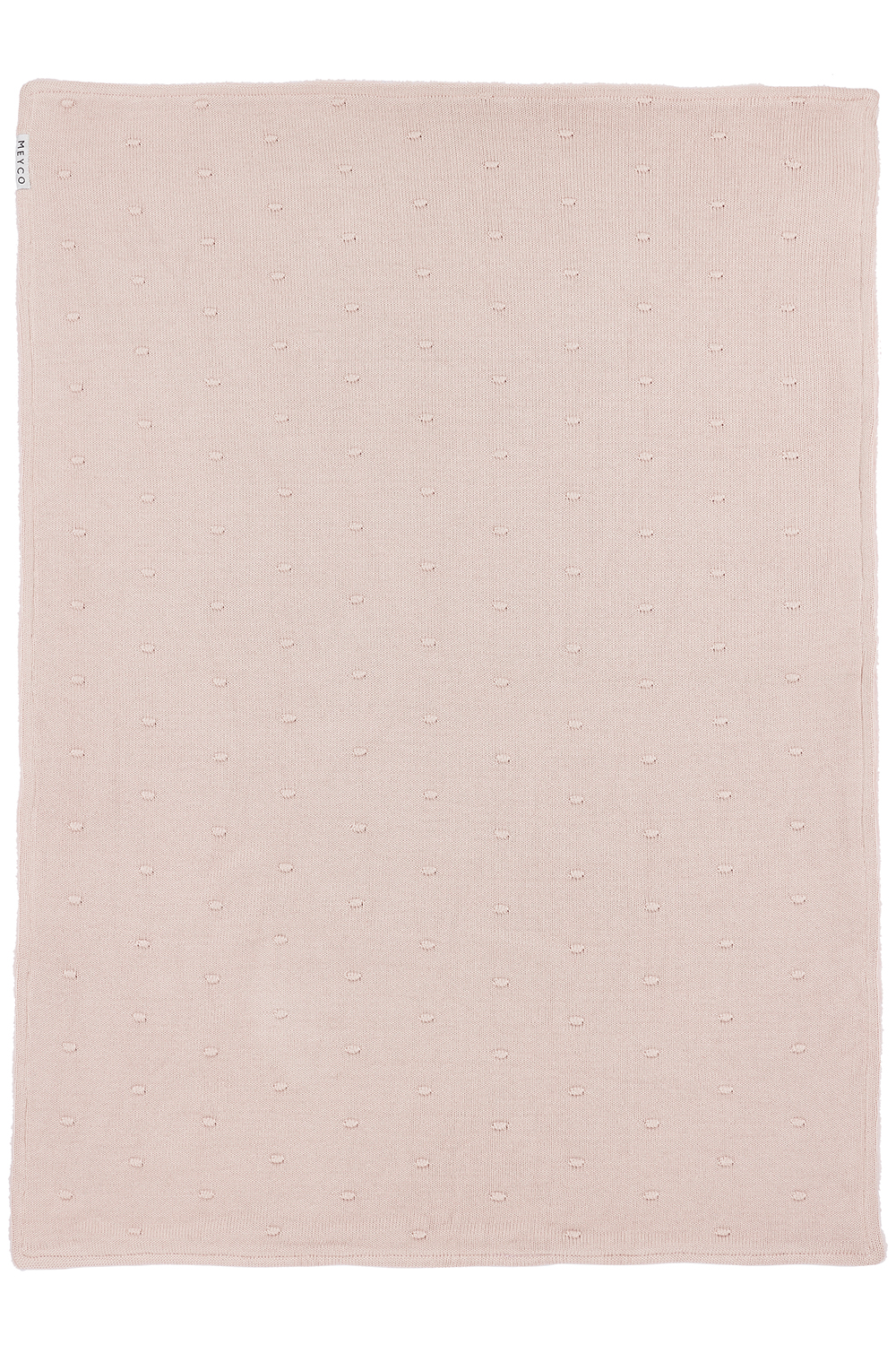 Babydecke groß Mini Knots teddy - soft pink - 100x150cm