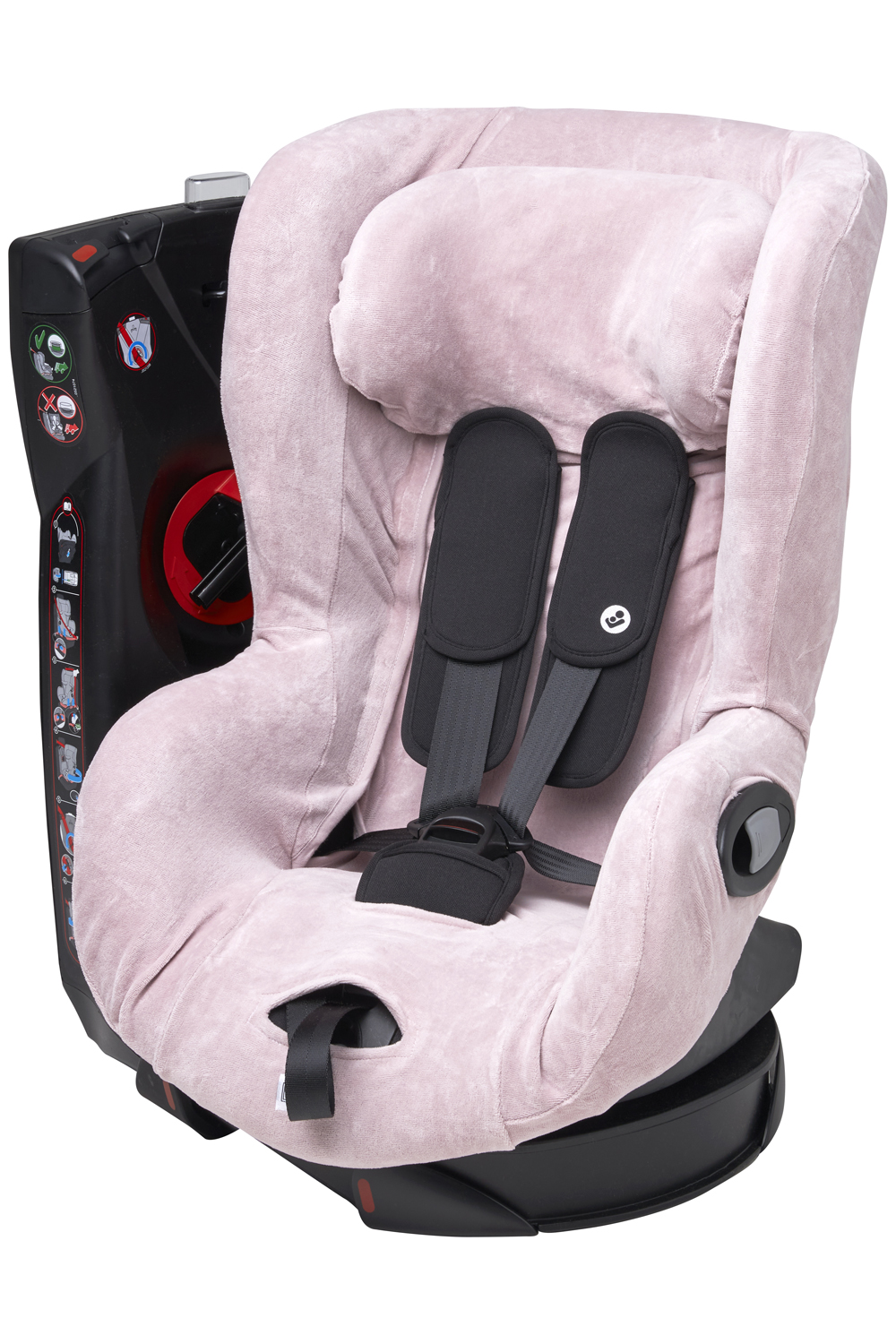 Car Seat Cover Velvet - Lilac - Group 1 With Headrest