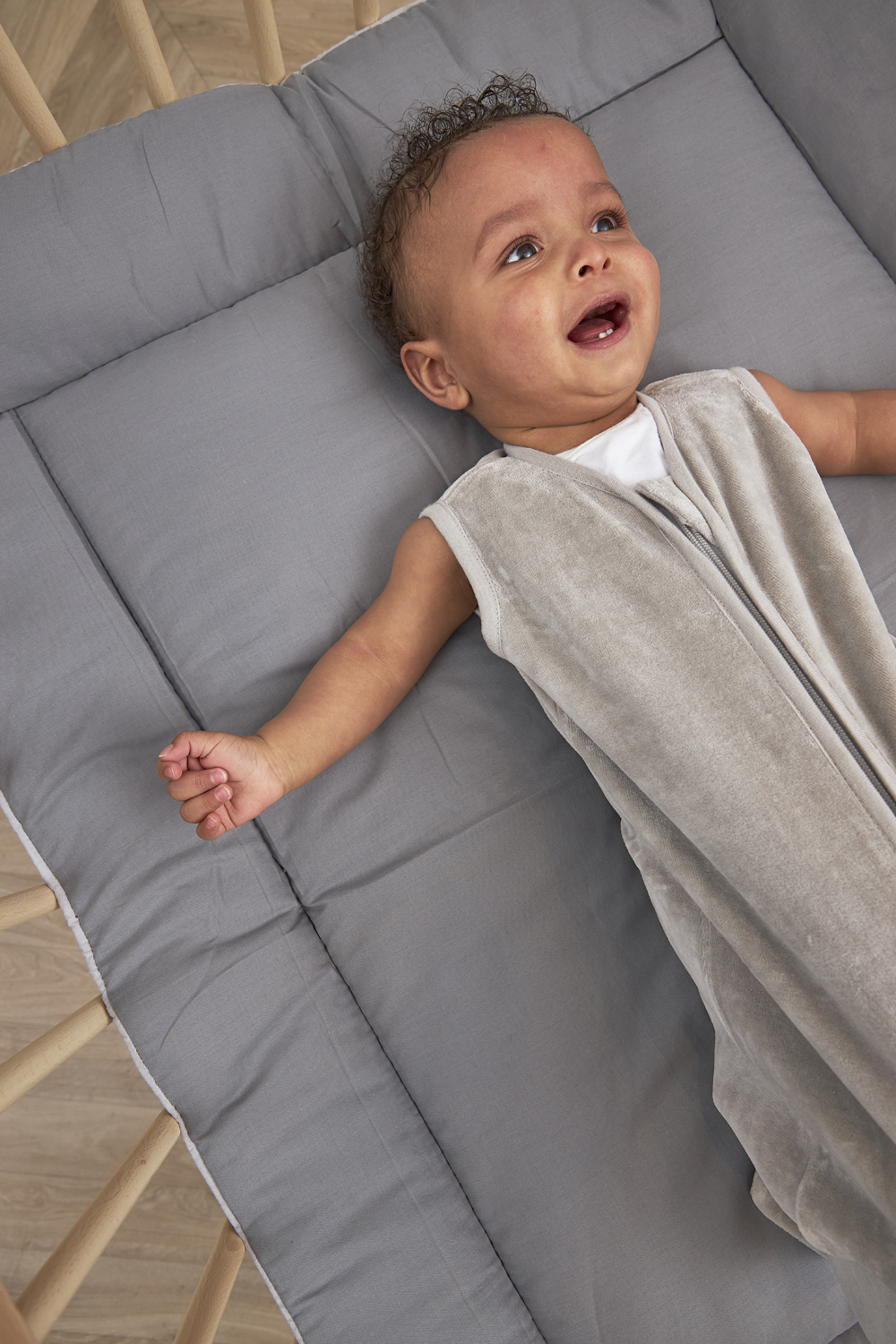 Babyslaapzak Velvet - Lichtgrijs - 110cm