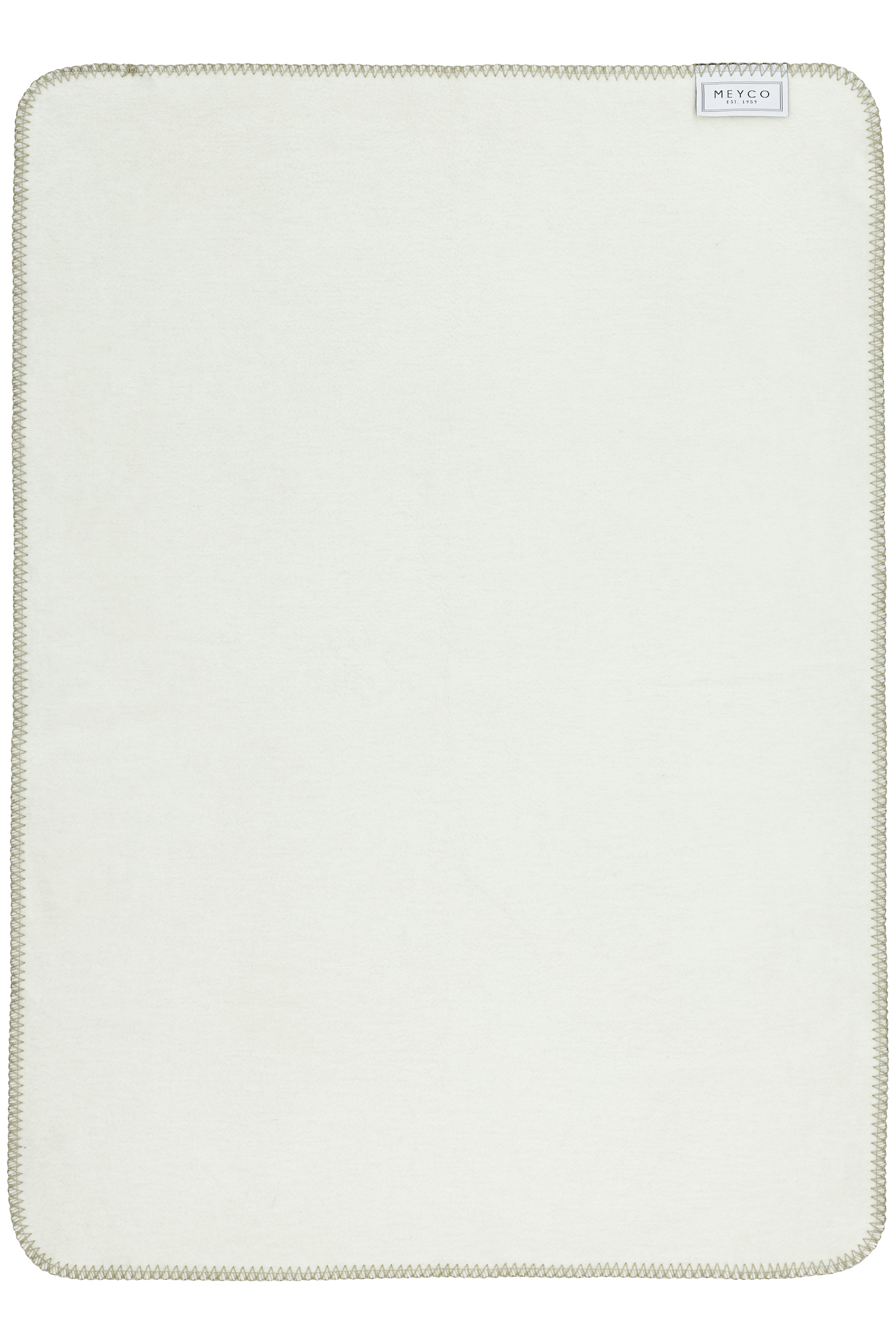 Ledikant deken Double Face - taupe/offwhite - 100x150cm