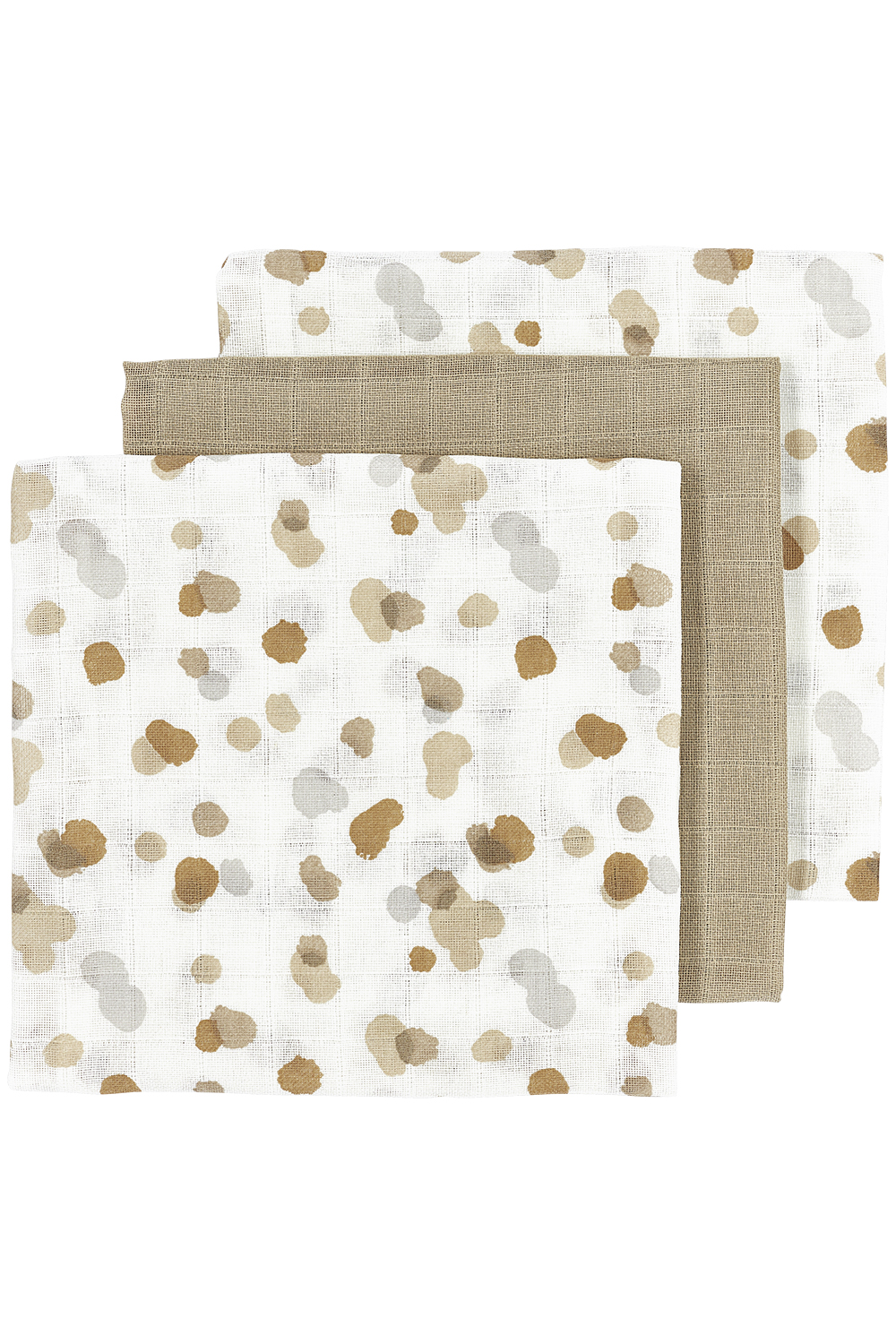 Musselin Mullwindeln 3er pack Stains - sand - 70x70cm